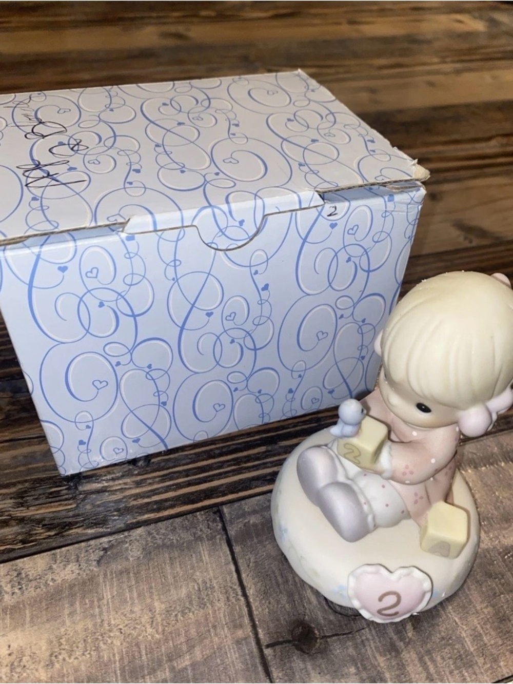 Vintage NIB Precious Moments Growing in Grace age 2 Blonde